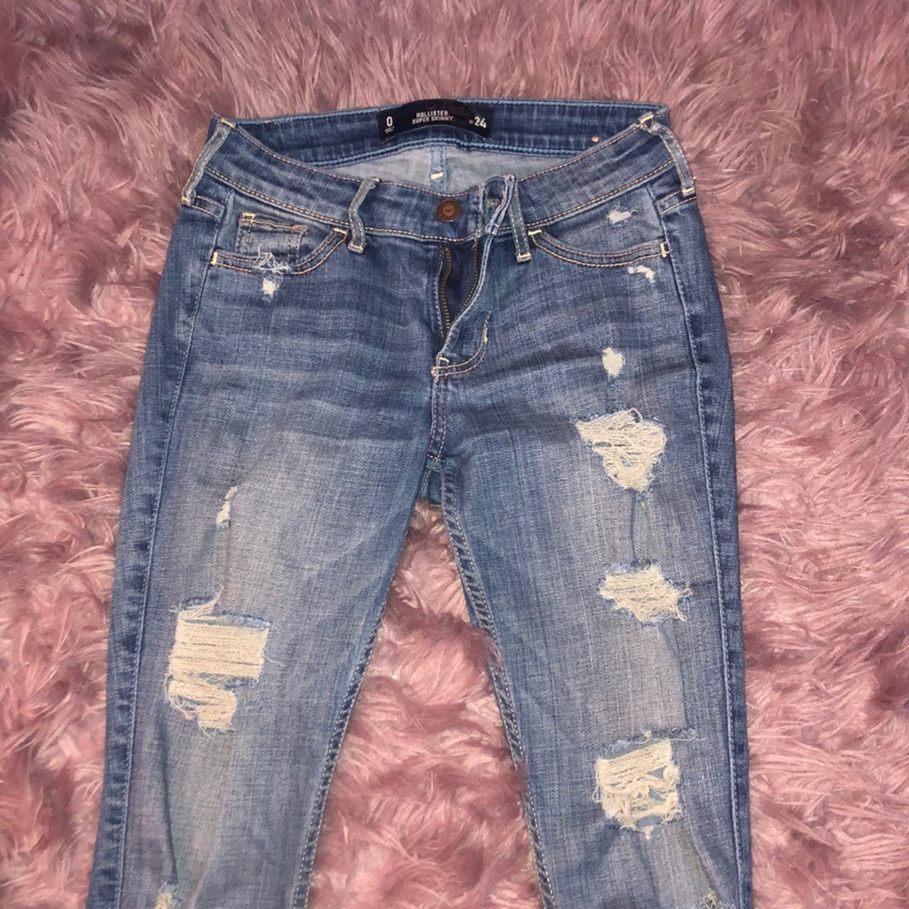 Distressed Hollister Jeans